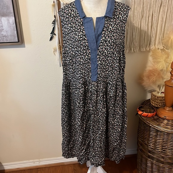 ASOS Curve Midi Floral Print Dress/ Size 22 - Picture 2 of 8